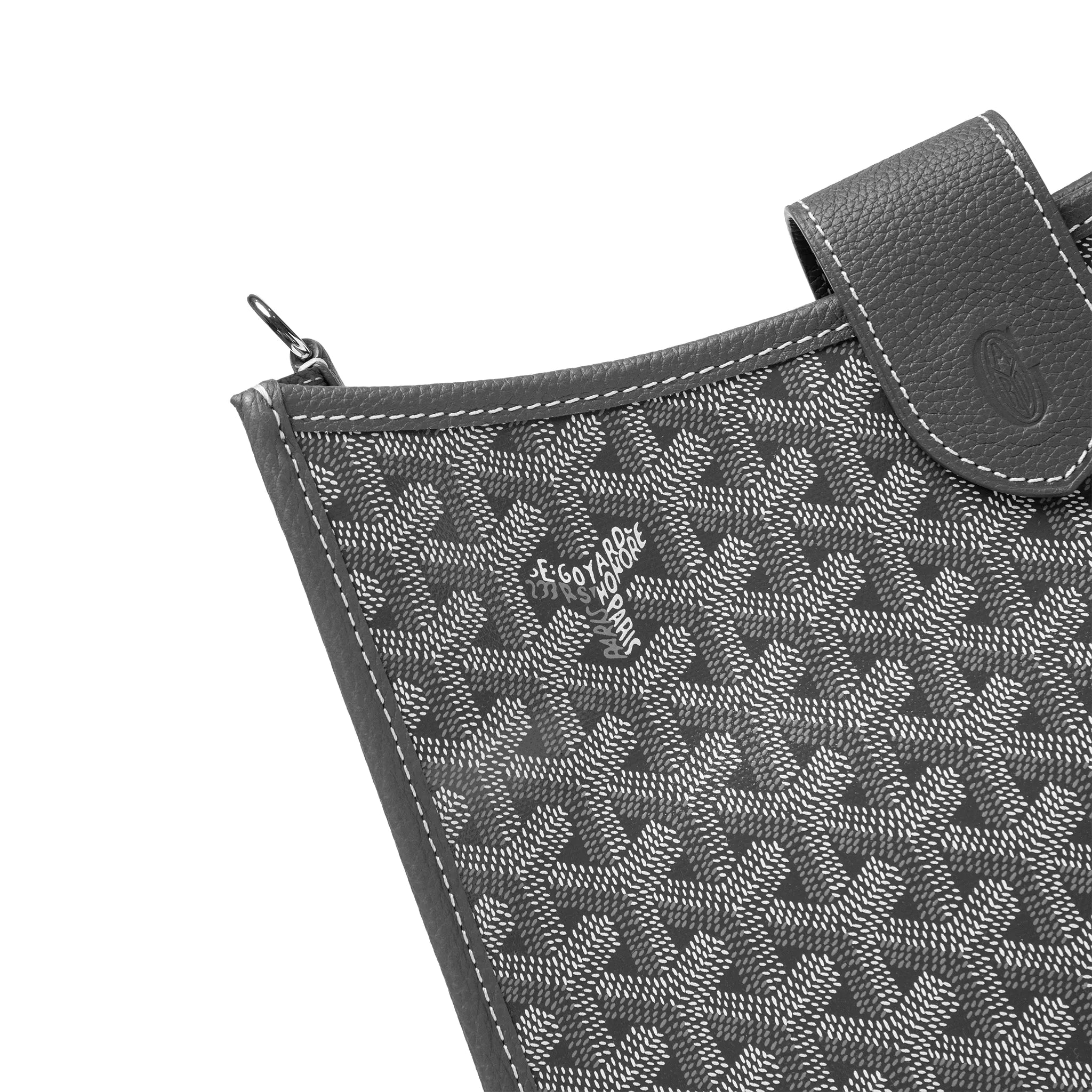 Detail View of Goyard Musette Pm Grey Bag MUSETTPMLTY51CG51P